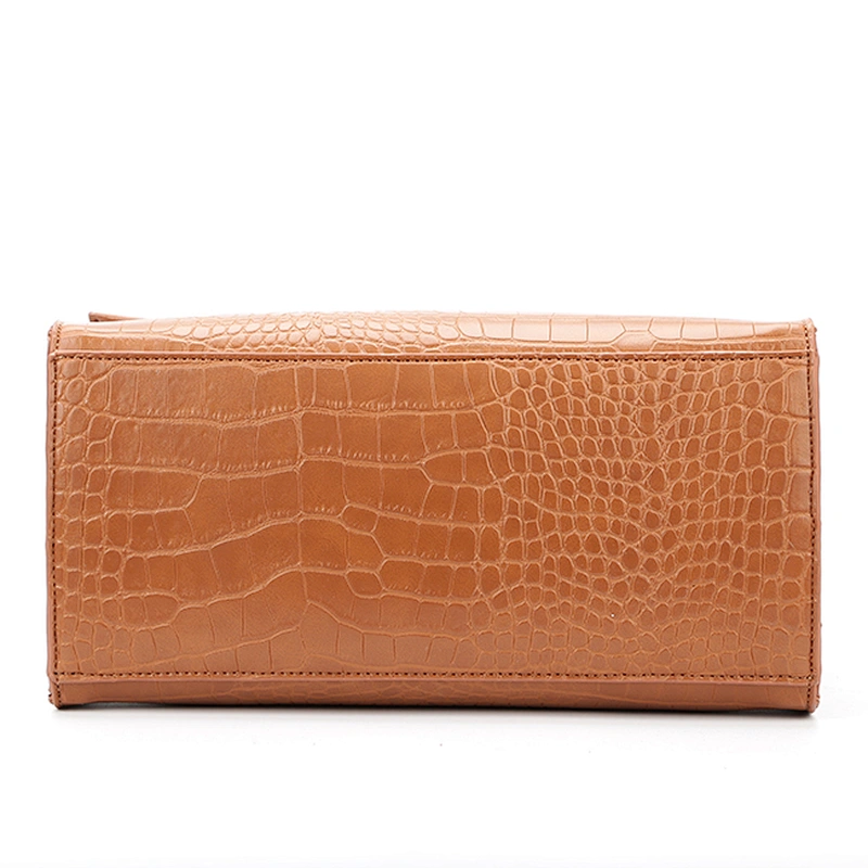 #7010 Tariff Free Myanmar made new fashion custom Crocodile print high quality PU ladies hand bags purses handbags for women
