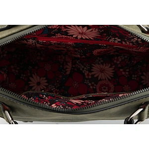 8823-Brand new fashion quilted two tones PU leather satchel bags