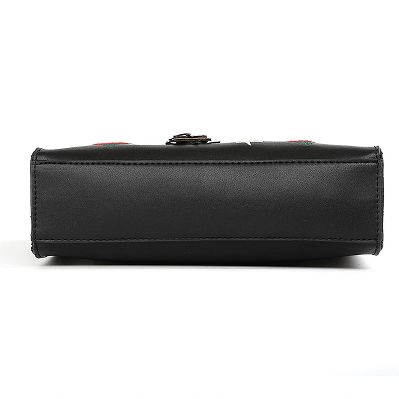 7398-Fall winter party metal chain patch & embroidery clutch shoulder bags