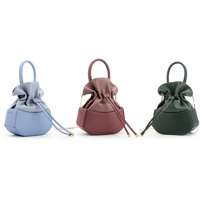 #D-18021 Southeast Asia factory made avoid 25% TAX fancy drawstring mini bags women handbags for women