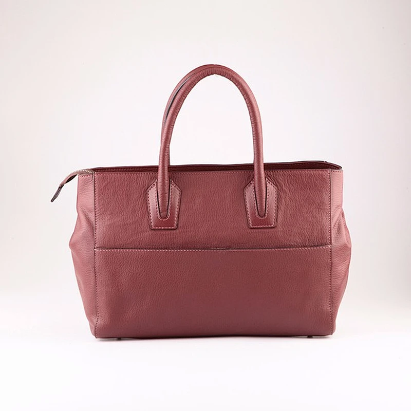 5605 2018 OEM red color Factory PU Characteristic Fashion Handbag for Ladies