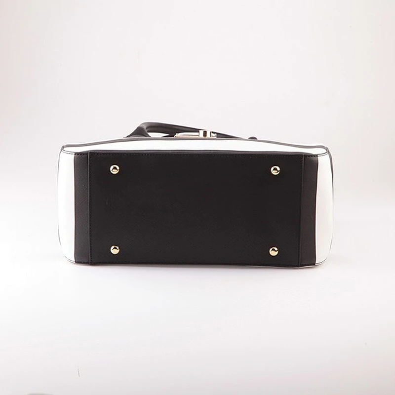 5338 Paparazzi since 1992 Guangzhou factory stripe printing women bags fashion ladies pu leather handbags