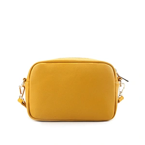 #10369 2020 SS Myanmar made PAPARAZZI brand Italy designer striped stitching yellow color crossbody women shoulder bag