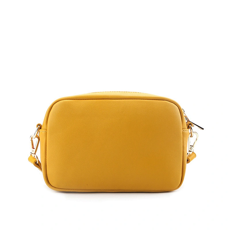 #10369 2020 SS Myanmar made PAPARAZZI brand Italy designer striped stitching yellow color crossbody women shoulder bag
