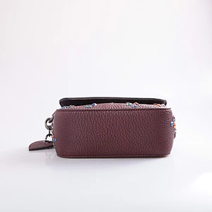212868- 2018 New arrival hot sale ladies beads messenger shoulder bag leather women bag