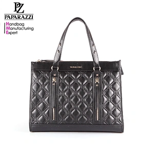 4964 Hot sale PAPARAZZI design quilted ladies bags PU leather hand bags lady handbag