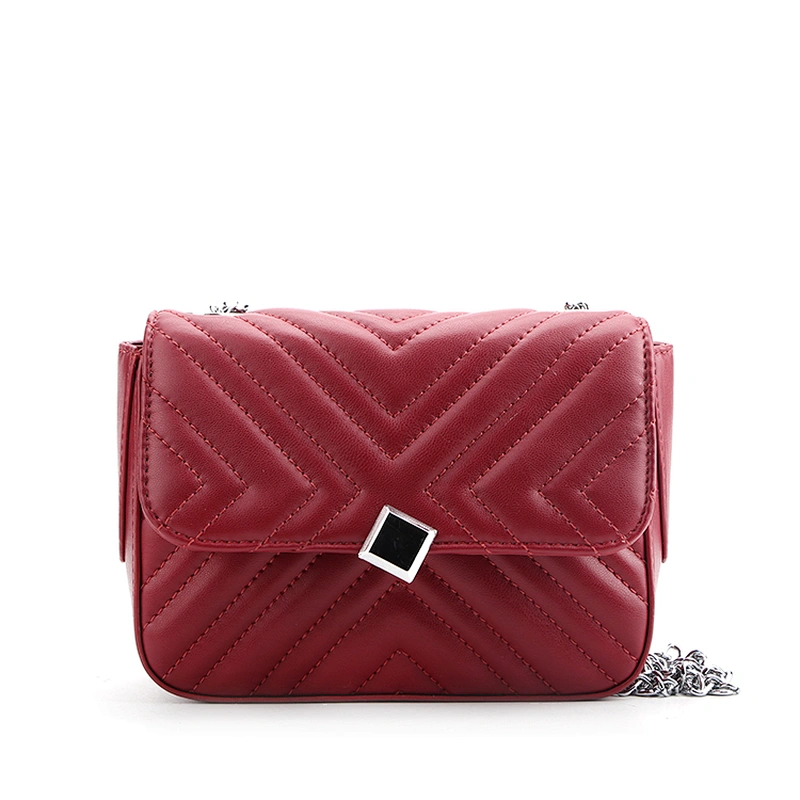 #9989 - Tax free Myanmar made 2020 new trend wholesale sustainable PU womans fashion quilted crossbody handbags