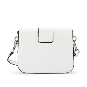 8465 colorful pearls and patchwork decoration handbag women usuage studs cross body bag new arrival for 2018
