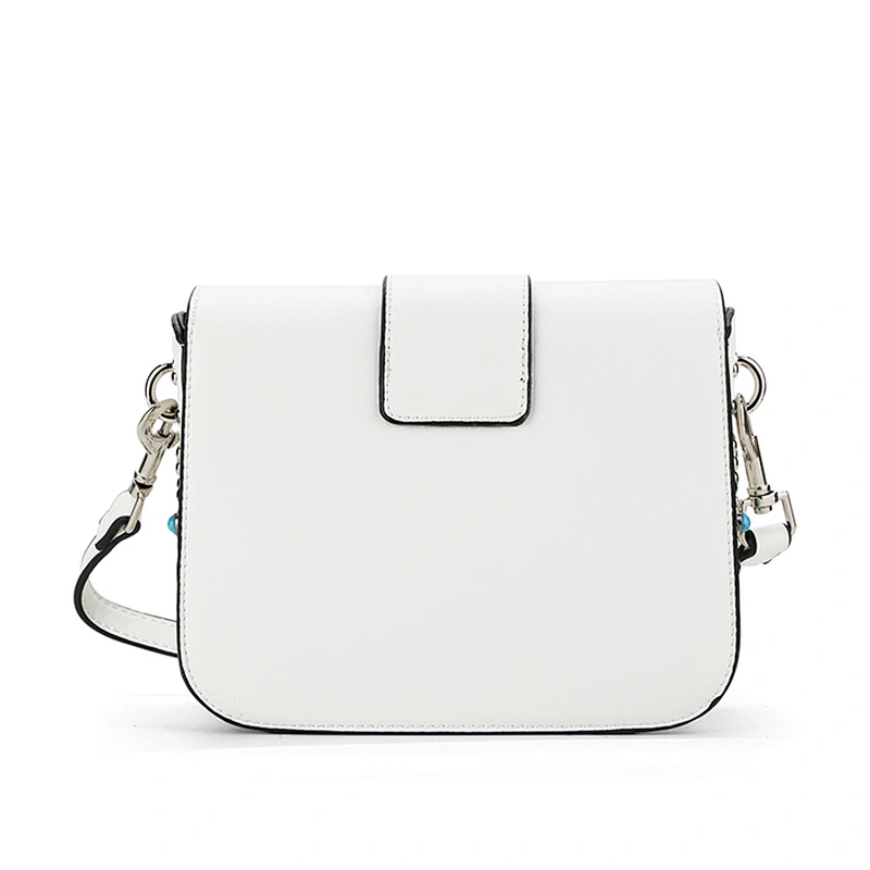8465 colorful pearls and patchwork decoration handbag women usuage studs cross body bag new arrival for 2018