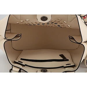 5897 Paparazzi Original women fashion designer tote bag top sale laser finish PU lady handbag