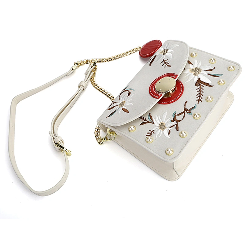 7383 Classical embroidery style Italian wholesale purse ladies luxury crossbody bag bolsas femeninas