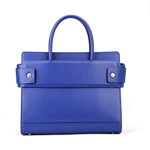 7214 P&S southeast Asia TAX FREE Factory knot decorative flap closure 2018 blue color fashion elegance lady handbag
