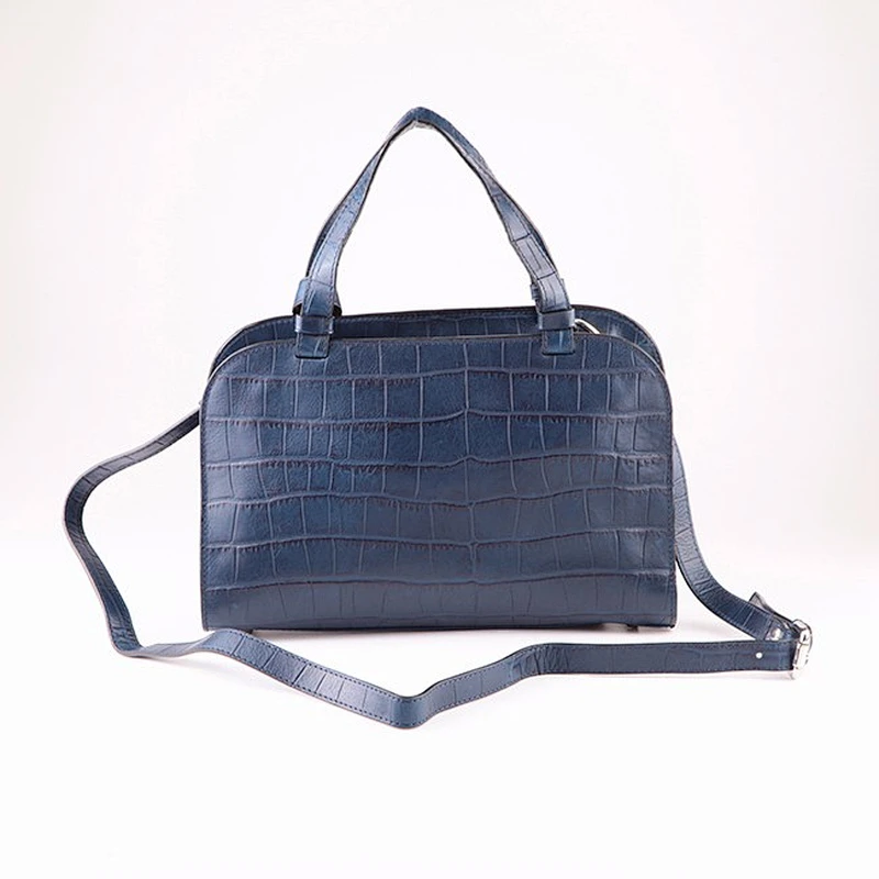 5601 New arrival OEM manufacturer leather crocodile tote handbags for ladies with shoulder strap