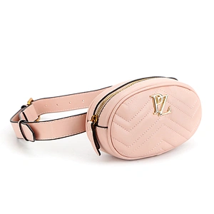 Paparazzi 2018 spring design quilted waist bag NO. 8485 wholesale PU ladies fancy small bag