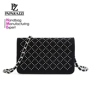 8674 new released top rated studs fancy designer cross body bag ladies 2018