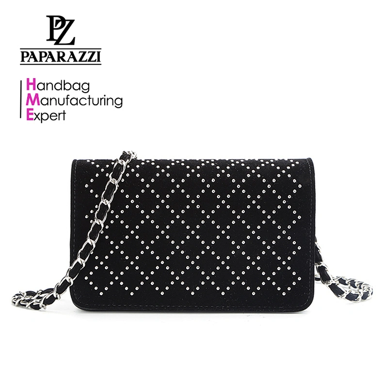 8674 new released top rated studs fancy designer cross body bag ladies 2018