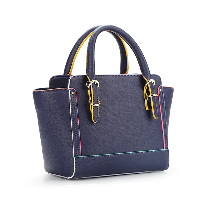 #8593 Tax Free Myanmar made new style fashion design custom saffiano PU leather ladies tote bags luxury handbags for women