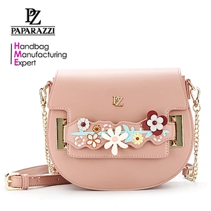 8642 Top Grade smooth PU floral embroidery women fashionable shoulder bags 2019 new coming for wholesale
