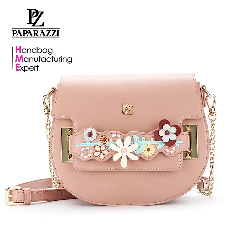 8642 Top Grade smooth PU floral embroidery women fashionable shoulder bags 2019 new coming for wholesale