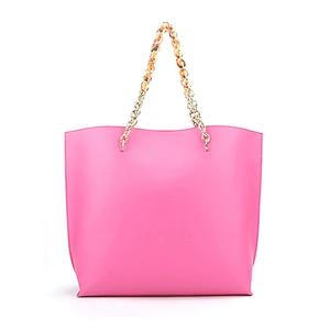 #10357 2020 Tax Free Myanmar made latest fashion trendy design sustainable PU leather ladies tote bags luxury handbags for women