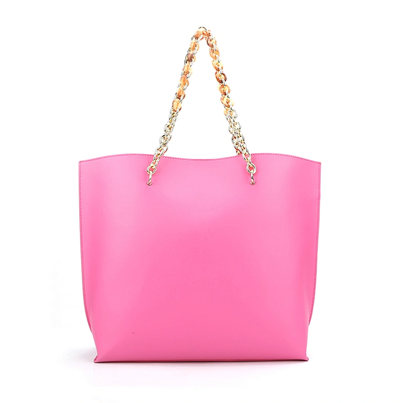 #10357 2020 Tax Free Myanmar made latest fashion trendy design sustainable PU leather ladies tote bags luxury handbags for women