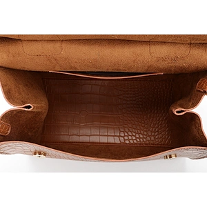 #7010 Tariff Free Myanmar made new fashion custom Crocodile print high quality PU ladies hand bags purses handbags for women