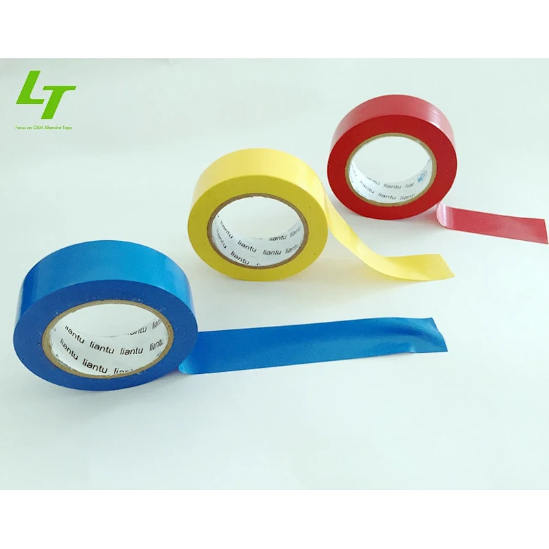 REACH and BS EN60454 certified PVC electrical Insulation tapes in most standard colours