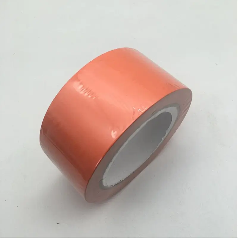 Strong film good adhesion orange color marking tape PVC building equip marking tape