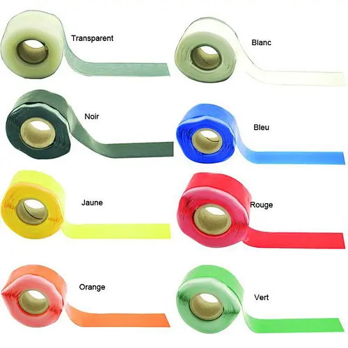 Silicone rubber tape self fusing silicone tape 0.5mm*25mm*3m White