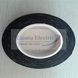Black Rubberized Cotton tape Fabric Insulating tape