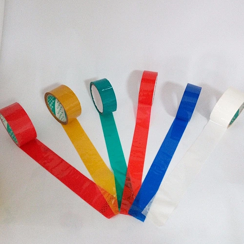 sellotape packing clear colorful red yellow blue green bopp adhesive tape