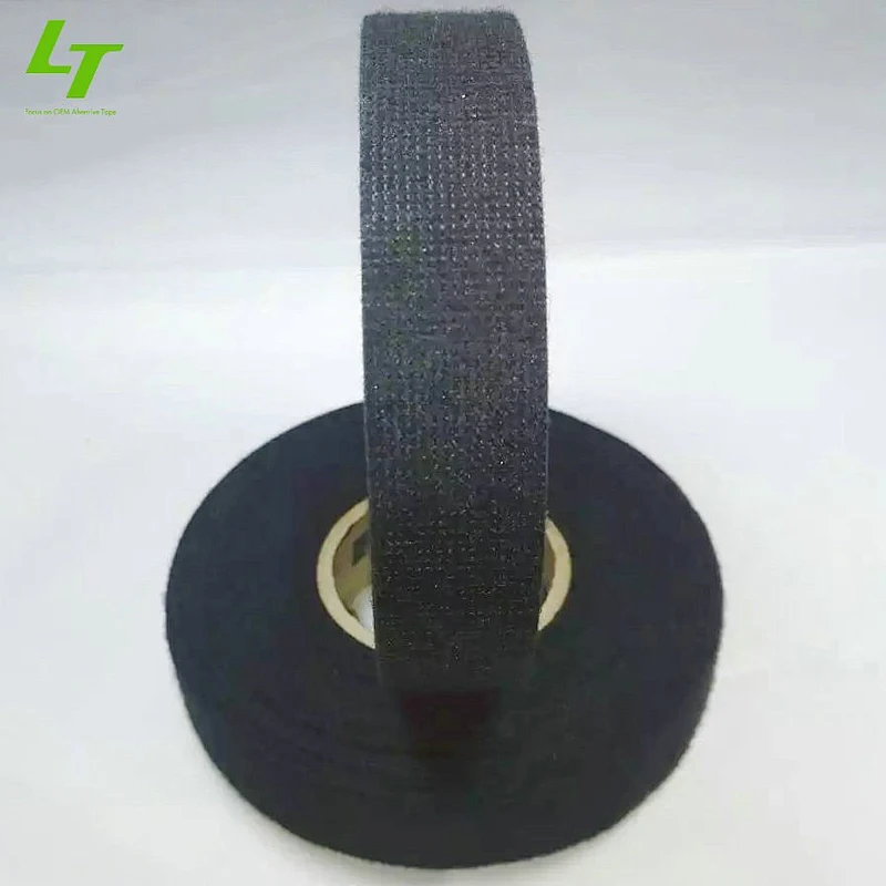 Automotive Black Cloth Electrical Insulation Fabric Cotton Adhesive Tape