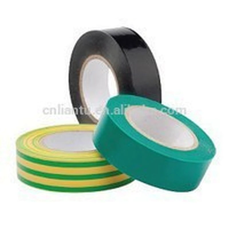 Earth color, yellow-green color PVC electrical tape