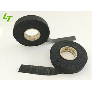 Automotive Black Cloth Electrical Insulation Fabric Cotton Adhesive Tape