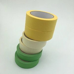 home painting colorful crepe paper masking tape