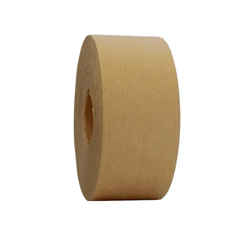 Wet water activated brown kraft paper box packing carton sealing tape
