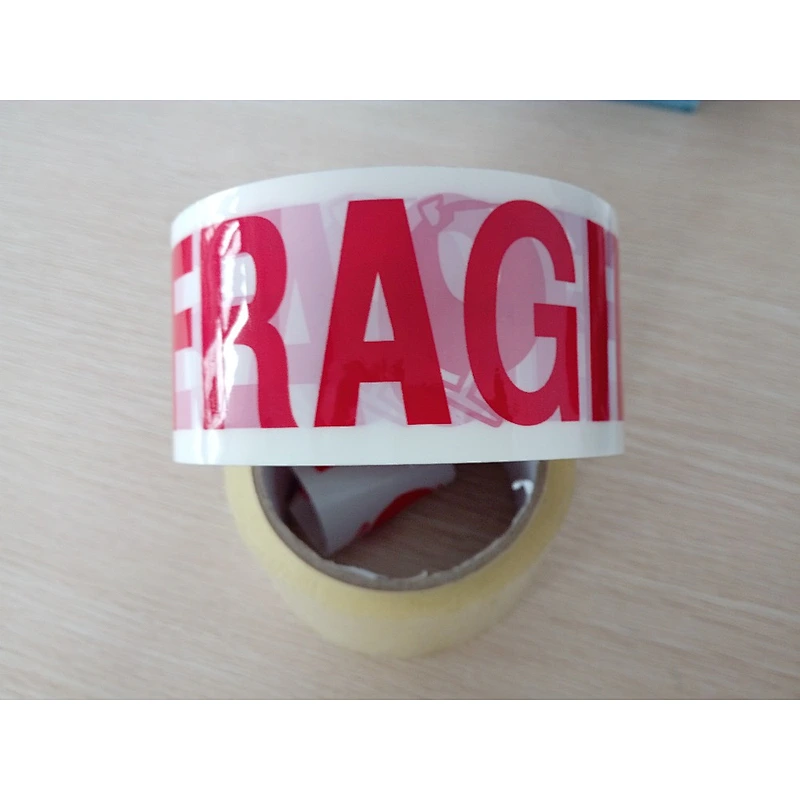 BOPP Packing Tape With Printed Logo / Transparent Carton Sealing Tape / BOPP Clear Packaging Tape