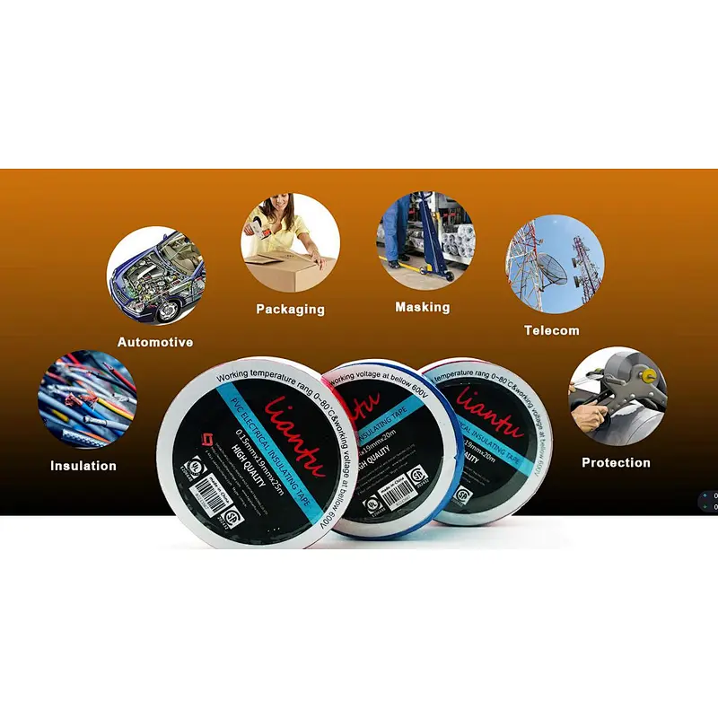 PVC electrical tape flame retardant strong adhesion insulation