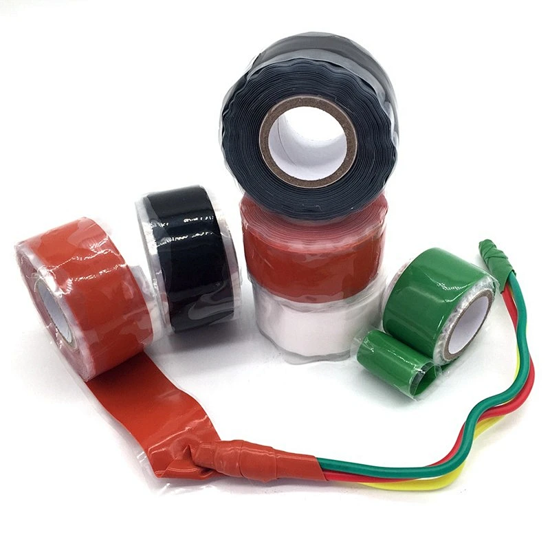self fusing silicone tape  rubber repair tape 0.5mm*25mm*3meters Black
