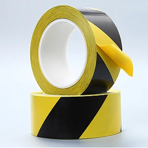 Cintas Adhesivas de Marcaje de Areas Hazard warning PVC lane marking floor tape