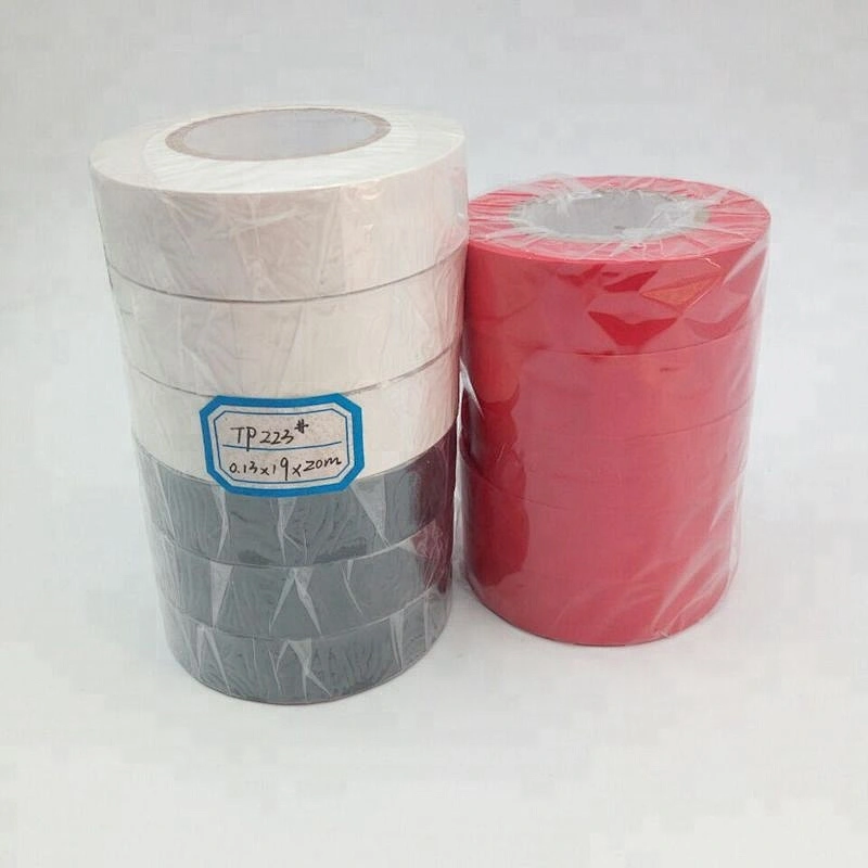 china kinesio tape PVC Vinyl electrical insulation tape  insulating adhesive pvc tape roll free sample