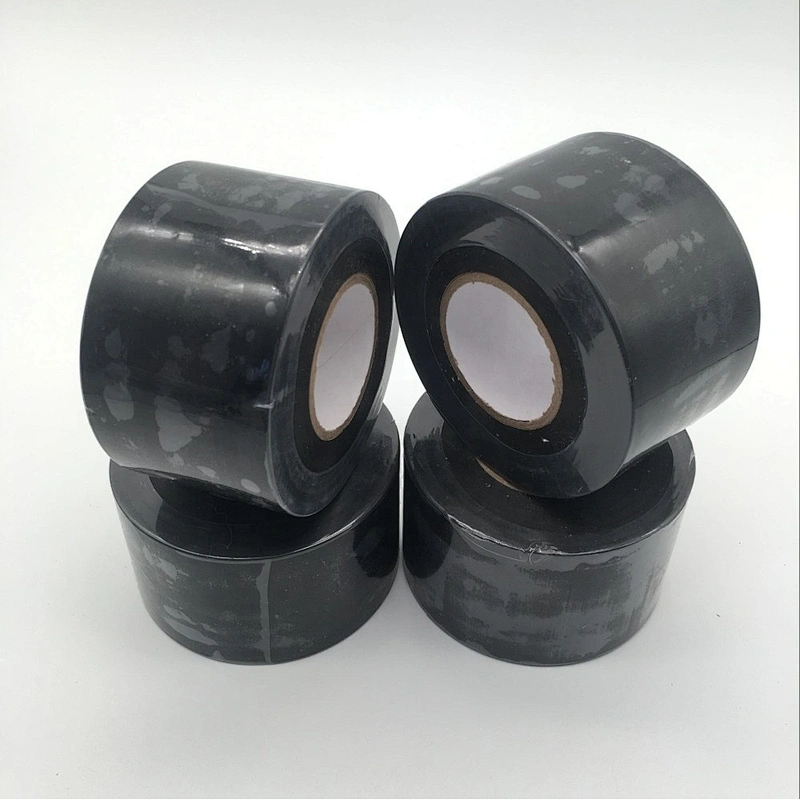Flame retardant black shiny thermal insulation pvc pipe duct tape