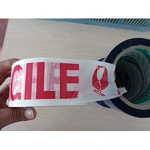 BOPP Packing Tape With Printed Logo / Transparent Carton Sealing Tape / BOPP Clear Packaging Tape
