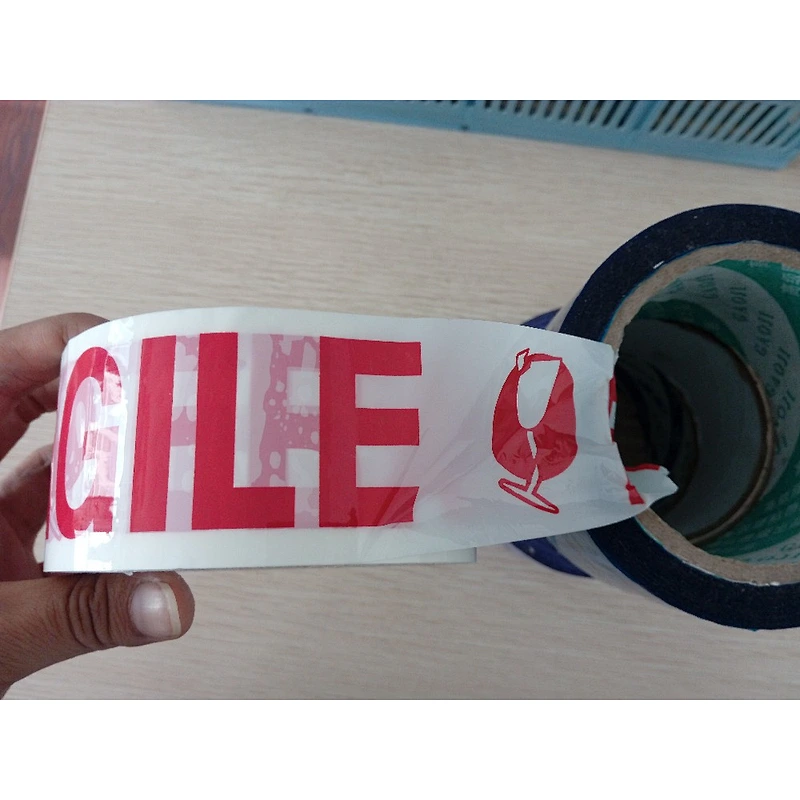 BOPP Packing Tape With Printed Logo / Transparent Carton Sealing Tape / BOPP Clear Packaging Tape