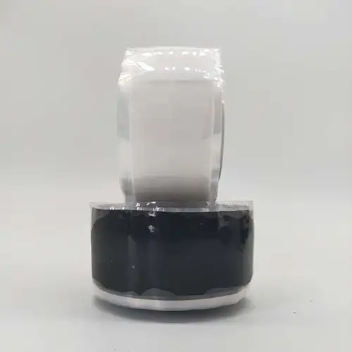 silicone rubber fusing tape adhesive  insulation tape free samples 0.5mm*25mm*3m  Black