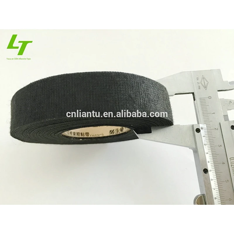 Black adhesive fabric tape for cars tape
