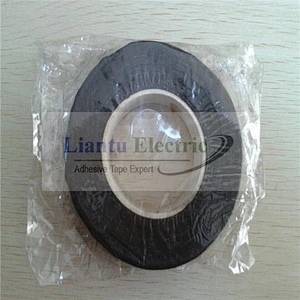 Black Rubberized Cotton tape Fabric Insulating tape