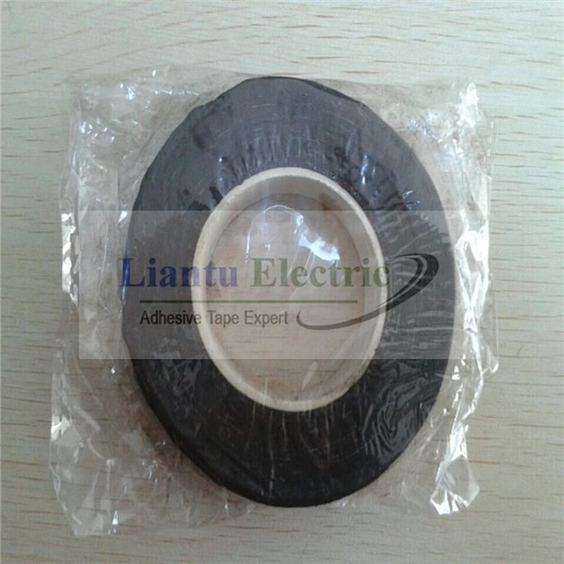 Black Rubberized Cotton tape Fabric Insulating tape