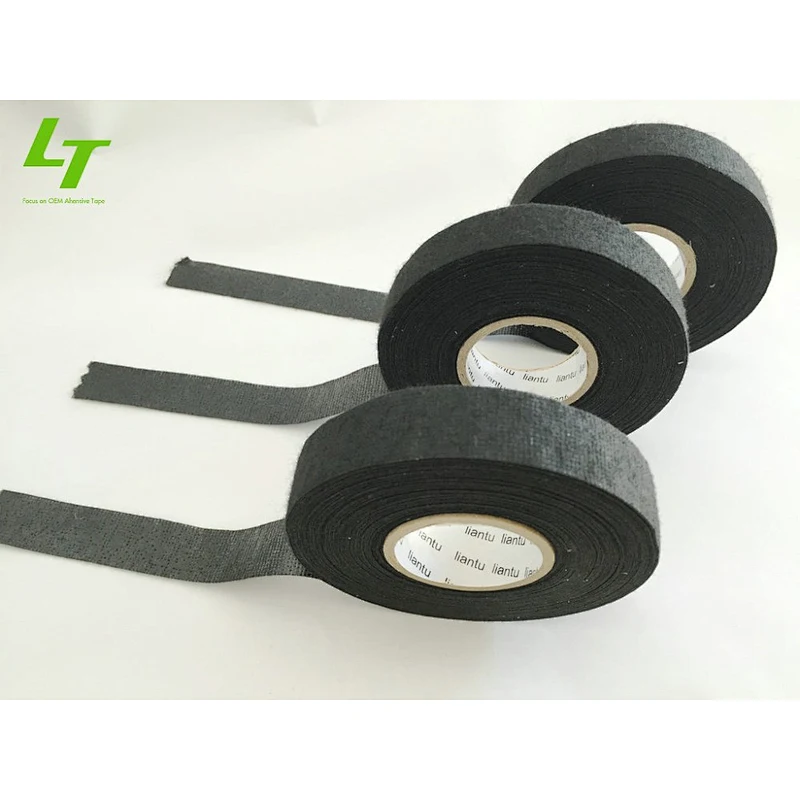 dubai wholesale market auto wire harness adhesive tape importer black cloth cotton tape
