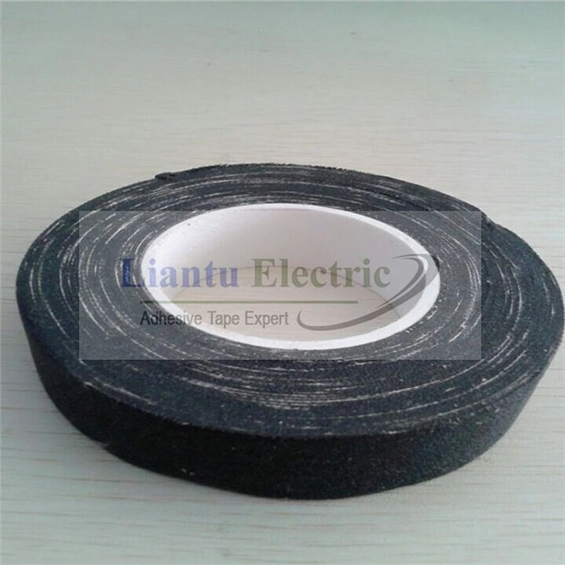 Black Rubberized Cotton tape Fabric Insulating tape